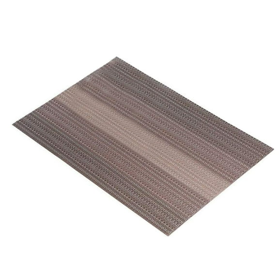 Table PVC Placemats Dining Table Place Mats, Rectangle Non-Slip Dish Bowl Placement, Durable Washable Heat Resistant Anti-Skid Easy to Clean Table Decorative Mats for Kitchen, 1Pc(Coffee,17.7x11.8")