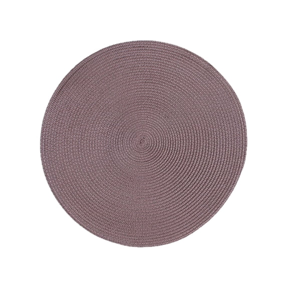 Table Pads for Dining Room Table Heat Resistant - 18 cm Round Woven Place Mat with Oil-Proof and Waterproof Protection