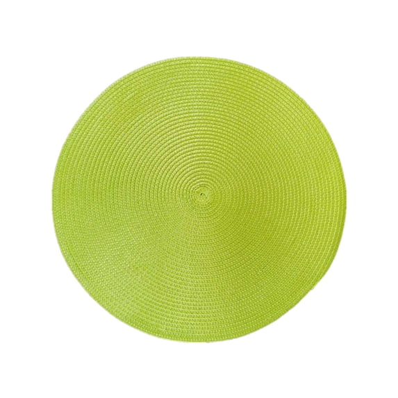 Table Pads for Dining Room Table Heat Resistant - 18 cm Round Woven Place Mat with Oil-Proof and Waterproof Protection