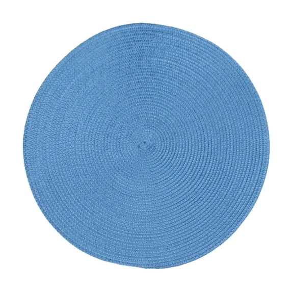 Table Pads for Dining Room Table Heat Resistant - 38 cm Round Woven Place Mat with Oil-Proof and Waterproof Protection