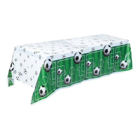 Table Party Soccer Tablecloth Birthday Sports Cover Cloth Decorations Supplies Football Theme Suppliesdecorations