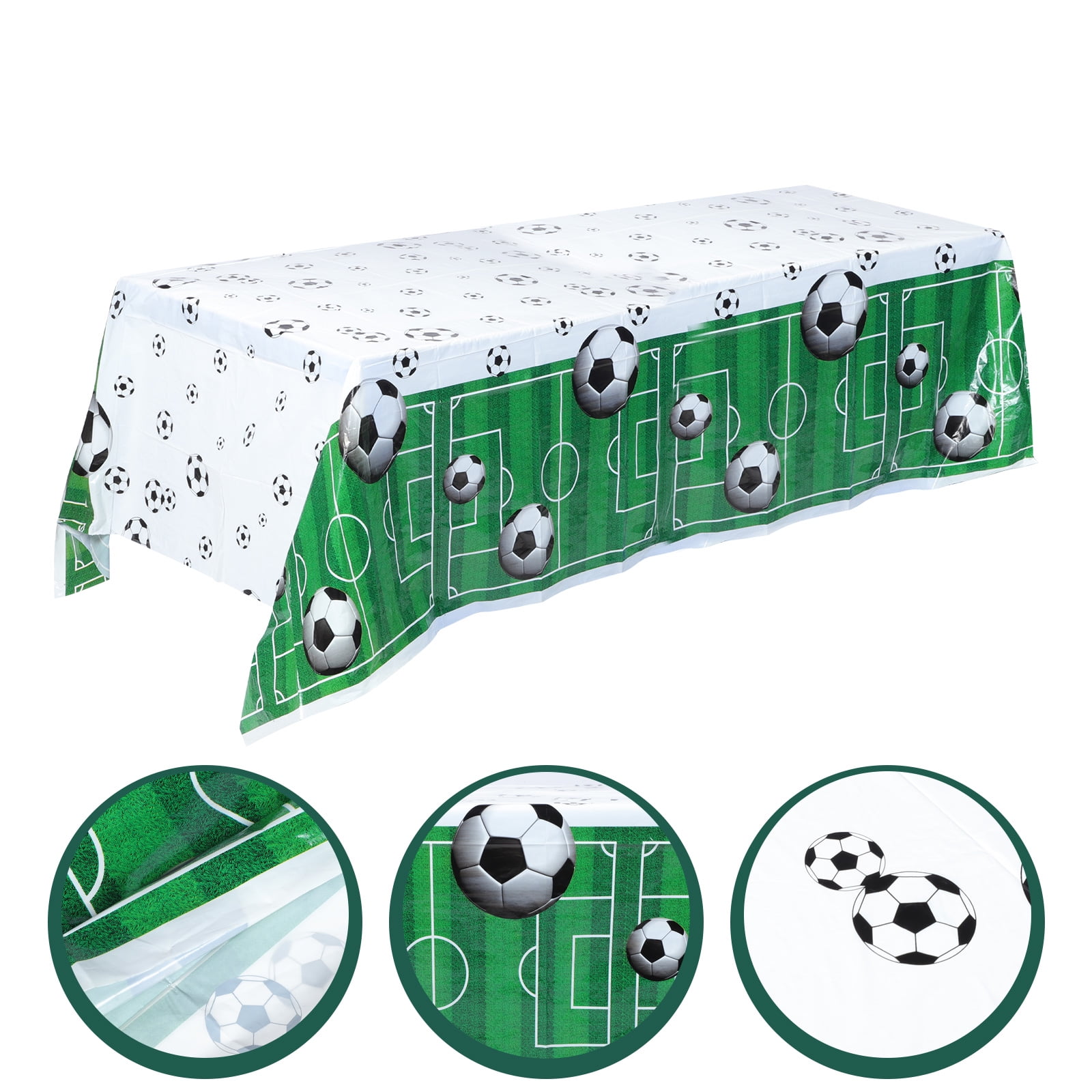 Table Party Soccer Tablecloth Birthday Sports Cover Cloth Decorations