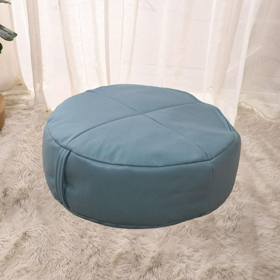 Table Pouf Soft Lazy Janpanese Style Ottoman Seat for Living Room Floor Sit Pier, blue