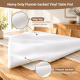 Undercover Padding Table Protector Pad With Flanneling Heavy-duty Vinyl Padding Under ...