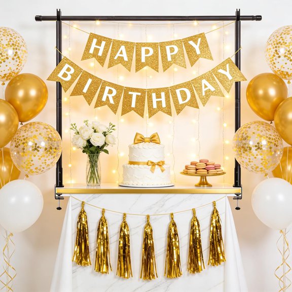 Over The Table Rod Stand with Clamps, Adjustable 15-58" Height, 30"-81 Length Over Table Display Bar, Metal Table Hanging Rail, Table Balloon Arch Stand for Party Decor, Wedding Anniversary
