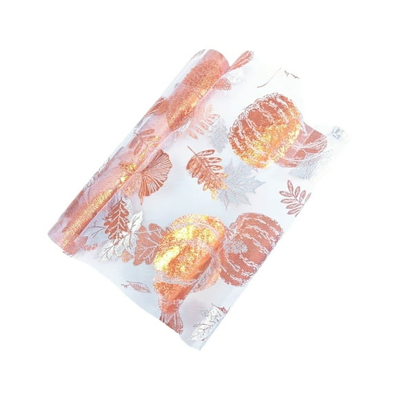Table Runner 108/196In Autumn Harvest Decor Wrinkle Resistant Dining Cloth Home Festival Party Decorative Accessory