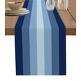 thumbnail image 1 of Table Runner 108 Inches Long for Kitchen Dining, Navy Blue Ombre Dresser Scarf Farmhouse, Dining Table Decorations for Wedding/Parties, Gradient Navy Blue Woods Farmhouse 13 x 108 In, 1 of 9