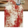thumbnail image 1 of Table Runner 108 Inches Long for Kitchen Dining, Red Ombre Dresser Scarf Farmhouse, Dining Table Decorations for Wedding/Parties, Gradient Abstract Art Vintage 13 x 108 In, 1 of 8