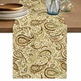 thumbnail image 1 of Table Runner 120 Inches Long for Kitchen Dining, Beige Brown Green Dresser Scarf Farmhouse, Dining Table Decorations for Wedding/Parties, Retro Botanical Abstract Art 13 x 120 In, 1 of 8
