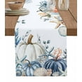 thumbnail image 1 of Table Runner 120 Inches Long for Kitchen Dining, Blue Pumpkin Coastal Fall Dresser Scarf Farmhouse, Dining Table Decorations for Wedding/Parties, Thanksgiving Starfish Summer Beach 13 x 120 In, 1 of 9