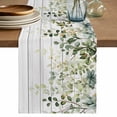 thumbnail image 1 of Table Runner 120 Inches Long for Kitchen Dining, Green Dresser Scarf Farmhouse, Dining Table Decorations for Wedding/Parties, Eucalyptus Leaves 13 x 120 In, 1 of 8