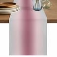 thumbnail image 1 of Table Runner 120 Inches Long for Kitchen Dining, Pink Grey Ombre Dresser Scarf Farmhouse, Dining Table Decorations for Wedding/Parties, Farmhouse Gradient Minimalist 13 x 120 In, 1 of 8