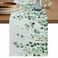 thumbnail image 1 of Table Runner 120 Inches Long for Kitchen Dining, Sage Green Eucalyptus Leaf Dresser Scarf Farmhouse, Dining Table Decorations for Wedding/Parties, Spring Leaves Botanical 13 x 120 In, 1 of 8