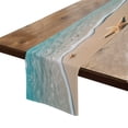 thumbnail image 1 of Table Runner 13*72 In,Set Of 1 Beautiful Sandy Beach With Clear Blue Water And Gentle Waves High Density Cotton Linens Machine Washable Table Runner For Kitchen Dining Table Coffee Table Decor, 1 of 4