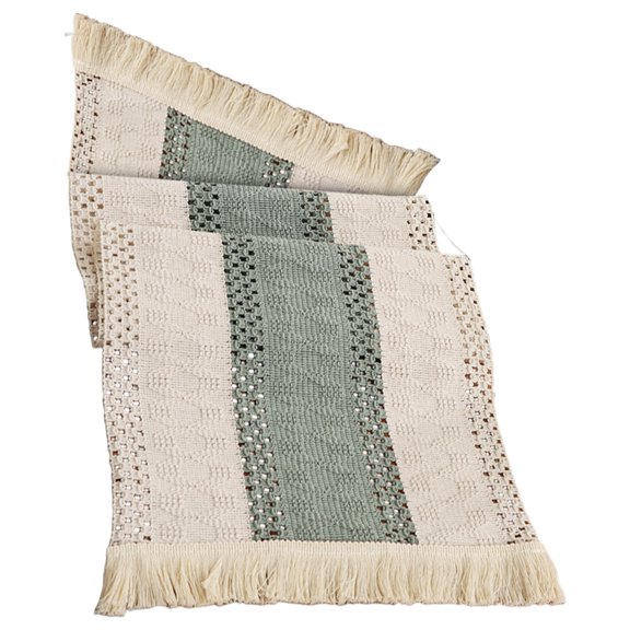 Table Runner 30x140cm Fringed Edges Sturdy Polyester Fabric Elegant Home Party Decoration