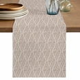 thumbnail image 1 of Table Runner 36 Inches Long for Kitchen Dining, Brown Dresser Scarf Farmhouse, Dining Table Decorations for Wedding/Parties, Modern Abstract Art Farmhouse 13 x 36 In, 1 of 8
