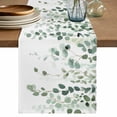 thumbnail image 1 of Table Runner 36 Inches Long for Kitchen Dining, Eucalyptus Leaf Sage Green Dresser Scarf Farmhouse, Dining Table Decorations for Wedding/Parties, Spring Weeping Leaves Botanical 13 x 36 In, 1 of 8