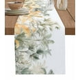 thumbnail image 1 of Table Runner 36 Inches Long for Kitchen Dining, Green Yellow Palm Tree Dresser Scarf Farmhouse, Dining Table Decorations for Wedding/Parties, Summer Botanical Tropical 13 x 36 In, 1 of 9