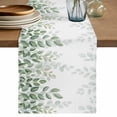 thumbnail image 1 of Table Runner 36 Inches Long for Kitchen Dining, Spring Emerald Green Eucalyptus Dresser Scarf Farmhouse, Dining Table Decorations for Wedding/Parties, Botanical Leaf Country 13 x 36 In, 1 of 8