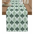 thumbnail image 1 of Table Runner 36 Inches Long for Kitchen Dining, Teal Grey Dresser Scarf Farmhouse, Dining Table Decorations for Wedding/Parties, Modern Abstract Geometric Contemporary 13 x 36 In, 1 of 9