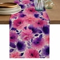 thumbnail image 1 of Table Runner 36 Inches Long for Kitchen Dining, Watercolor Floral Dresser Scarf Farmhouse, Dining Table Decorations for Wedding/Parties, Spring Flowers Botanical Retro Beige 13 x 36 In, 1 of 8