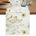 thumbnail image 1 of Table Runner 36 Inches Long for Kitchen Dining, Yellow Spring Floral Dresser Scarf Farmhouse, Dining Table Decorations for Wedding/Parties, Summer Flowers Botanical Elegant 13 x 36 In, 1 of 8