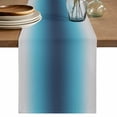 thumbnail image 1 of Table Runner 48 Inches Long for Kitchen Dining, Blue Teal Grey Ombre Dresser Scarf Farmhouse, Dining Table Decorations for Wedding/Parties, Farmhouse Gradient Minimalist 13 x 48 In, 1 of 8