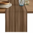 thumbnail image 1 of Table Runner 48 Inches Long for Kitchen Dining, Brown Wood Grain Dresser Scarf Farmhouse, Dining Table Decorations for Wedding/Parties, Retro Farmhouse Wooden Plank 13 x 48 In, 1 of 8