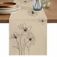 thumbnail image 1 of Table Runner 48 Inches Long for Kitchen Dining, Floral Dresser Scarf Farmhouse, Dining Table Decorations for Wedding/Parties, Spring Flower 13 x 48 In, 1 of 8