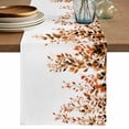 thumbnail image 1 of Table Runner 48 Inches Long for Kitchen Dining, Orange Eucalyptus Dresser Scarf Farmhouse, Dining Table Decorations for Wedding/Parties, Fall Weeping Botanical Leaf Watercolor 13 x 48 In, 1 of 8