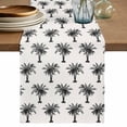 thumbnail image 1 of Table Runner 48 Inches Long for Kitchen Dining, Palm Tree Dresser Scarf Farmhouse, Dining Table Decorations for Wedding/Parties, Farmhouse Summer Botanical Green Tropical Plants 13 x 48 In, 1 of 8