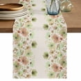 thumbnail image 1 of Table Runner 48 Inches Long for Kitchen Dining, Watercolor Floral Dresser Scarf Farmhouse, Dining Table Decorations for Wedding/Parties, Spring Green Flowers Botanical Beige 13 x 48 In, 1 of 8
