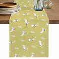 thumbnail image 1 of Table Runner 48 Inches Long for Kitchen Dining, Yellow Spring Easter Dresser Scarf Farmhouse, Dining Table Decorations for Wedding/Parties, Cute Bunny Botanical 13 x 48 In, 1 of 8