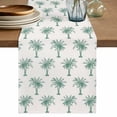 thumbnail image 1 of Table Runner 60 Inches Long for Kitchen Dining, Green Palm Trees Dresser Scarf Farmhouse, Dining Table Decorations for Wedding/Parties, Country Summer Botanical Tropical Plants 13 x 60 In, 1 of 8