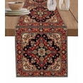 thumbnail image 1 of Table Runner 60 Inches Long for Kitchen Dining, Red Boho Dresser Scarf Farmhouse, Dining Table Decorations for Wedding/Parties, Contemporary Abstract Ethnic Retro Geometric 13 x 60 In, 1 of 9