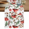 thumbnail image 1 of Table Runner 60 Inches Long for Kitchen Dining, Red Mushrooms Dresser Scarf Farmhouse, Dining Table Decorations for Wedding/Parties, Maple Leaves Plants Country Botanical 13 x 60 In, 1 of 8
