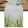 thumbnail image 1 of Table Runner 60 Inches Long for Kitchen Dining, Sage Green Dresser Scarf Farmhouse, Dining Table Decorations for Wedding/Parties, Summer Botanical Leaves Watercolor 13 x 60 In, 1 of 8