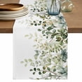 thumbnail image 1 of Table Runner 60 Inches Long for Kitchen Dining, Sage Green Eucalyptus Leaves Dresser Scarf Farmhouse, Dining Table Decorations for Wedding/Parties, Spring Botanical Floral 13 x 60 In, 1 of 8