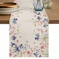 thumbnail image 1 of Table Runner 60 Inches Long for Kitchen Dining, Spring Floral Dresser Scarf Farmhouse, Dining Table Decorations for Wedding/Parties, Farmhouse Summer Botanical Flowers 13 x 60 In, 1 of 8