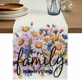 thumbnail image 1 of Table Runner 60 Inches Long for Kitchen Dining, Spring Flowers Dresser Scarf Farmhouse, Dining Table Decorations for Wedding/Parties, Country Watercolor Wildflowers Herbs 13 x 60 In, 1 of 8