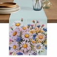 thumbnail image 1 of Table Runner 60 Inches Long for Kitchen Dining, Watercolor Daisy Dresser Scarf Farmhouse, Dining Table Decorations for Wedding/Parties, Rustic Spring Botanical Flowers Floral 13 x 60 In, 1 of 8