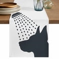 thumbnail image 1 of Table Runner - 70 Inch Long, Dogs Showering Kitchen Dining Table Runner Dresser Scarves, Modern Abstract Art Funny Animals Farmhouse Decor for Coffee Tables Wedding Party Banquet, 1 of 8