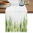 thumbnail image 1 of Table Runner 70 Inches Long for Kitchen Dining, Green Dresser Scarf Farmhouse, Dining Table Decorations for Wedding/Parties, Summer Botanical Leaves Watercolor 13 x 70 In, 1 of 8