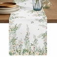 thumbnail image 1 of Table Runner 70 Inches Long for Kitchen Dining, Green Eucalyptus Leaves Dresser Scarf Farmhouse, Dining Table Decorations for Wedding/Parties, Spring Floral Weeping Farmhouse 13 x 70 In, 1 of 8