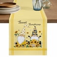 thumbnail image 1 of Table Runner 70 Inches Long for Kitchen Dining, Yellow Sunflowers Dresser Scarf Farmhouse, Dining Table Decorations for Wedding/Parties, Gnomes Farmhouse Botanical Bee 13 x 70 In, 1 of 8
