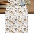 thumbnail image 1 of Table Runner - 72 Inch Long, Vintage Easter Eggs Kitchen Dining Table Runner Dresser Scarves, Spring Botanical Leaves Farmhouse Decor for Coffee Tables Wedding Party Banquet, 1 of 8