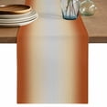 thumbnail image 1 of Table Runner 72 Inches Long for Kitchen Dining, Burnt Orange Ombre Dresser Scarf Farmhouse, Dining Table Decorations for Wedding/Parties, Modern Grey Gradient Farmhouse Art 14 x 72 In, 1 of 8