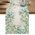 thumbnail image 1 of Table Runner 72 Inches Long for Kitchen Dining, Eucalyptus Leaves Dresser Scarf Farmhouse, Dining Table Decorations for Wedding/Parties, Sage Green Summer Botanical 13 x 72 In, 1 of 8