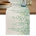 thumbnail image 1 of Table Runner 72 Inches Long for Kitchen Dining, Eucalyptus Leaves Dresser Scarf Farmhouse, Dining Table Decorations for Wedding/Parties, Sage Green Summer Botanical Weeping Rustic 14 x 72 In, 1 of 8