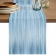 thumbnail image 1 of Table Runner 72 Inches Long for Kitchen Dining, Light Blue Dresser Scarf Farmhouse, Dining Table Decorations for Wedding/Parties, Modern Abstract Art Ombre Striped 13 x 72 In, 1 of 8